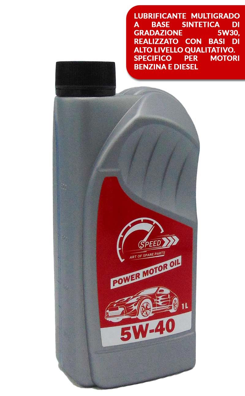 Olio Motore SPEED 5W40 A3/B4 lt.1 per auto  Ricambi auto SMC